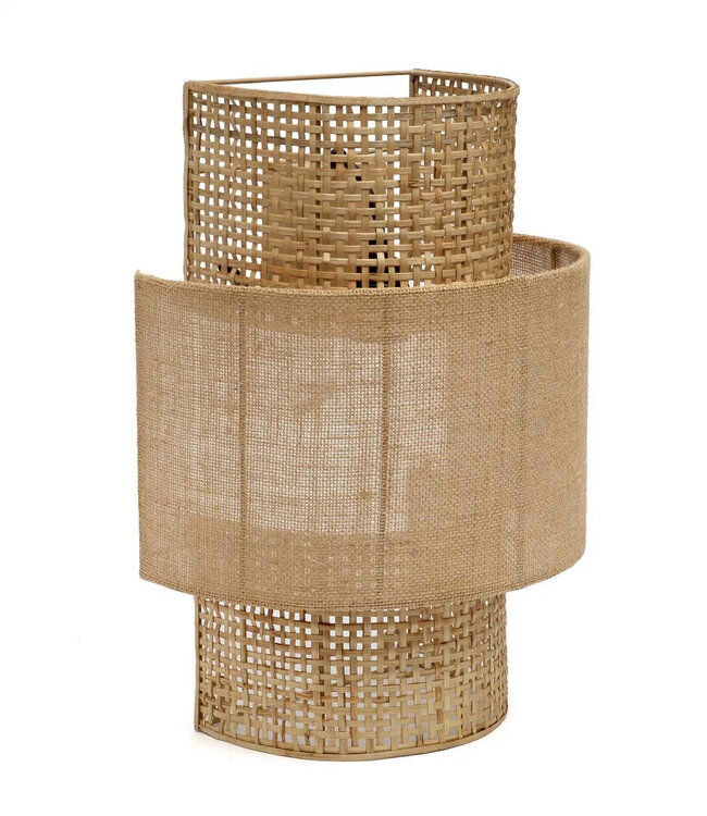 Bazar Bizar De Bolly Jute Wandlamp - Natuurlijk - M