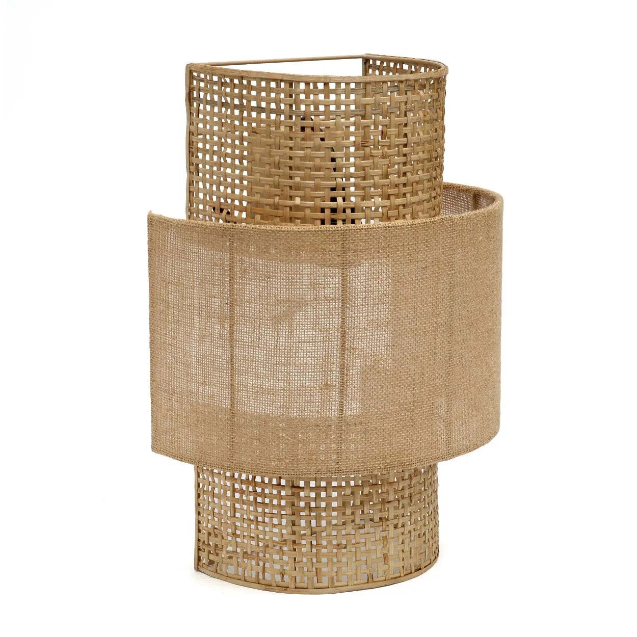 Bazar Bizar De Bolly Jute Wandlamp - Natuurlijk - M