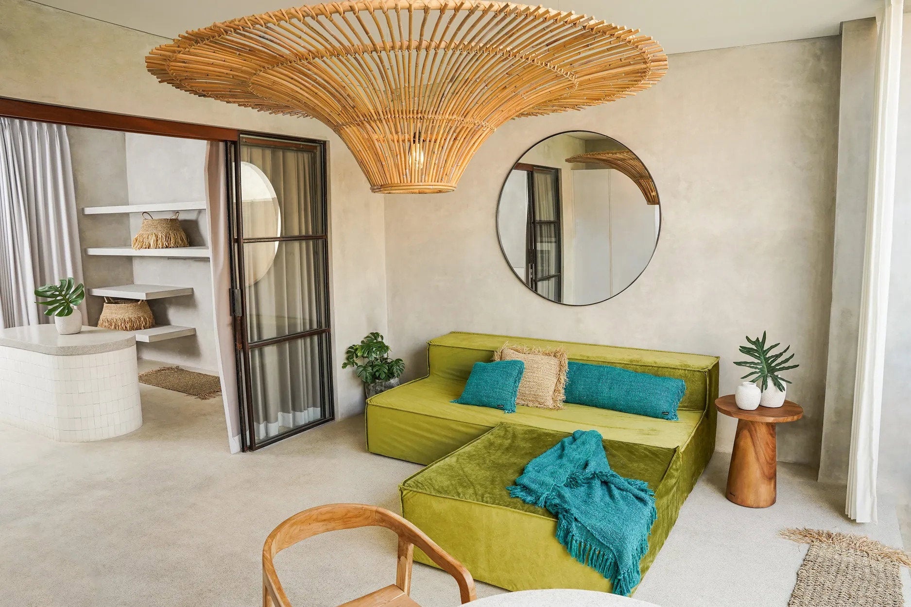 Bazar Bizar De Timber Conic Bijzettafel - Natuurlijk - 50