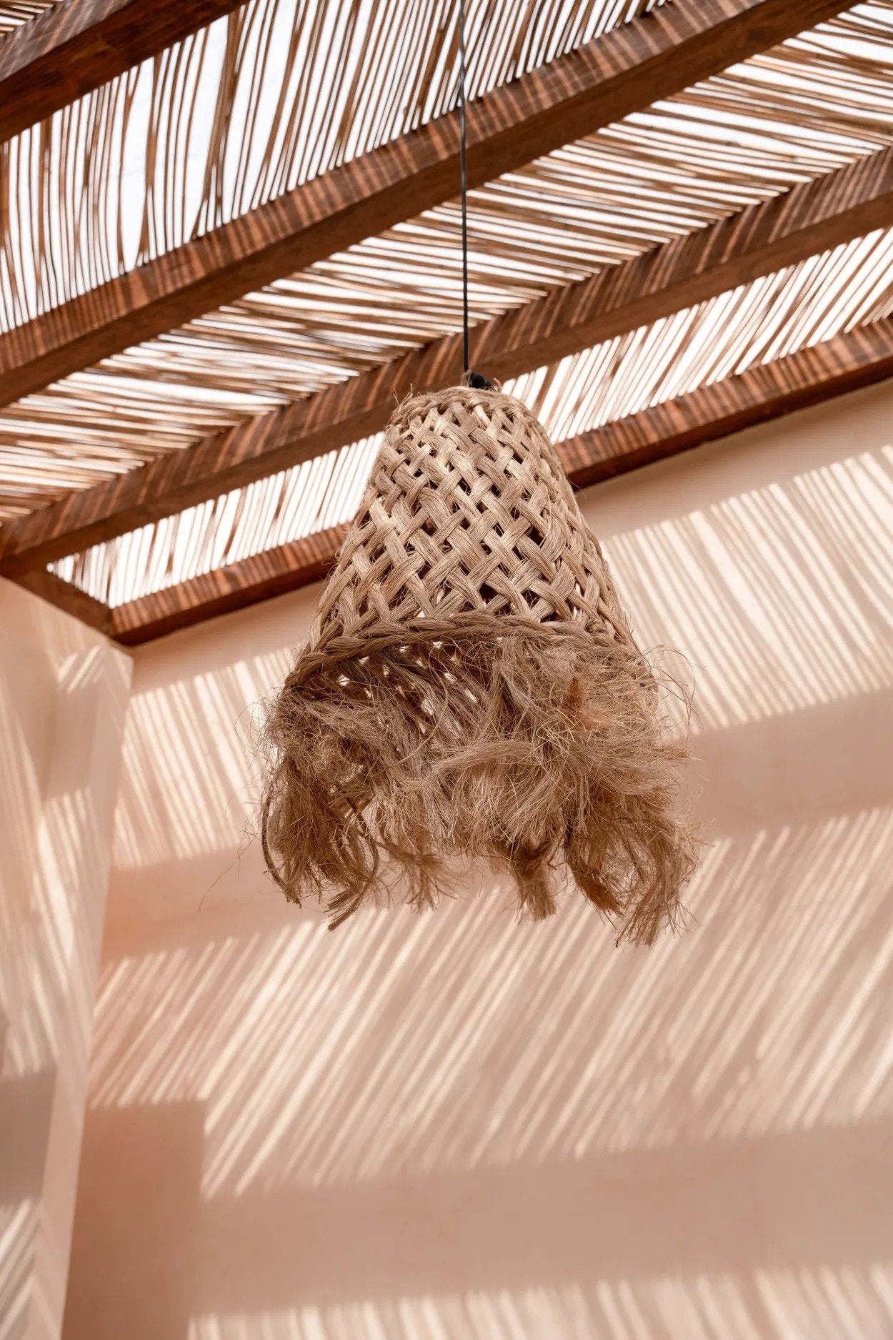 Bazar Bizar De Abaca Kwallen Hanger - Natuurlijk - M