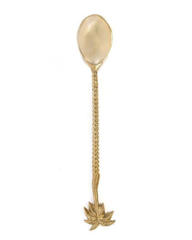 Bazar Bizar De Palm Tree Lepel - Goud