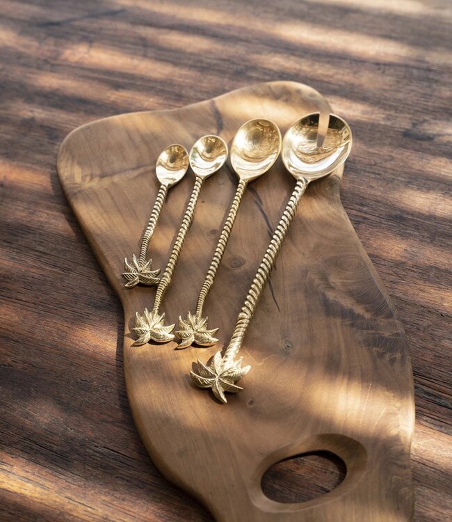 Bazar Bizar De Palm Tree Lepel - Goud