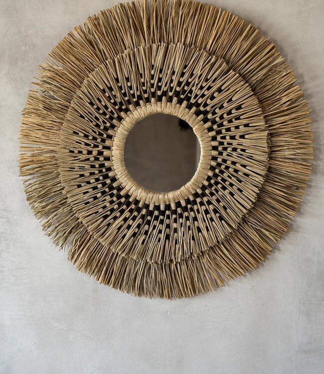 Bazar Bizar De Havana Spiegel - Natuurlijk Zwart - L