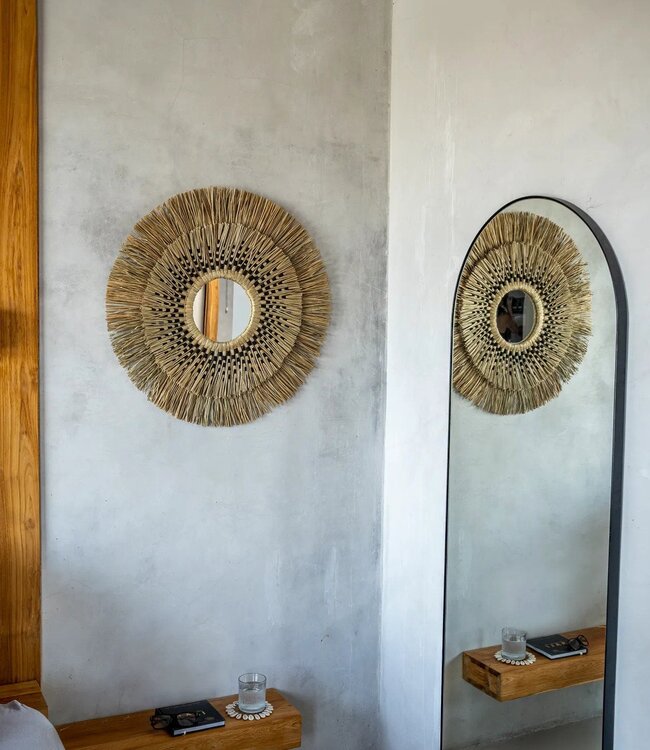 Bazar Bizar De Havana Spiegel - Natuurlijk Zwart - L