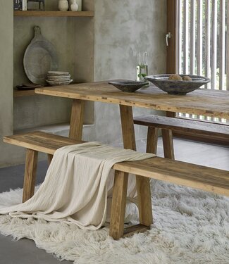 Raw Materials Amsterdam Farmwood eetkamerbank | Kies Afmeting |
