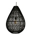 Raw Materials Amsterdam Maze Hanglamp Druppel Zwart 65 x 45 cm