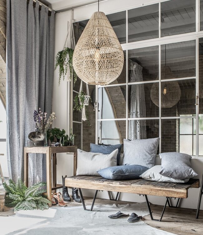 Raw Materials Amsterdam Maze Hanglamp Druppel Naturel 65 x 45 cm