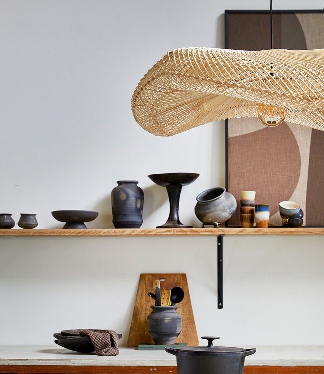 Raw Materials Amsterdam Wave hanglamp naturel extra large H22xB90xL90 cm