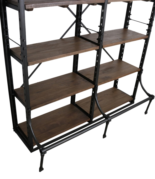 Raw Materials Amsterdam Archiefkast Boekenkast Dubbel Metaal/Hout 200 x 152 x 43 Cm