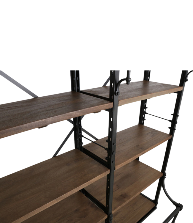 Raw Materials Amsterdam Archiefkast Boekenkast Dubbel Metaal/Hout 200 x 152 x 43 Cm