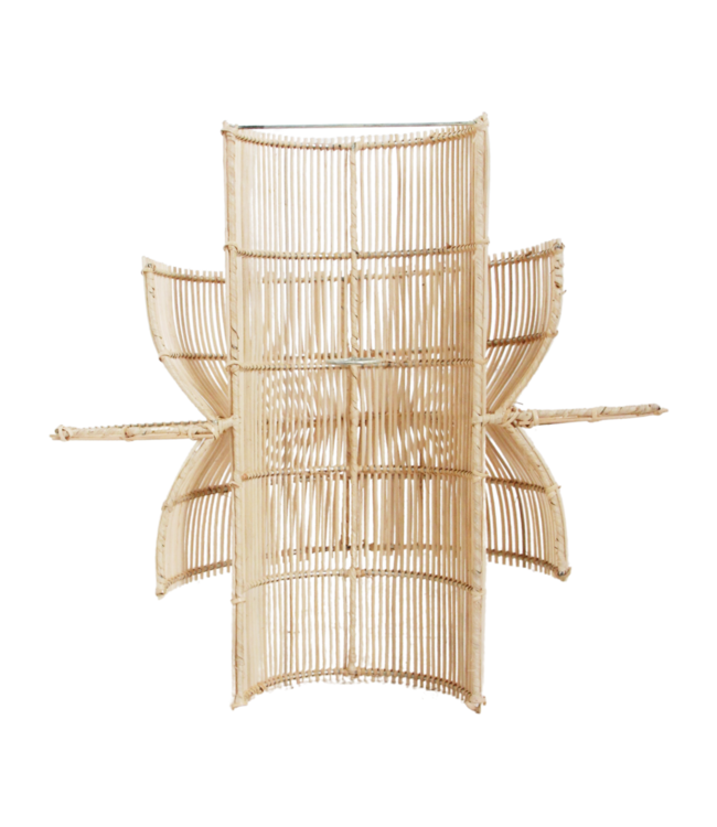 Raw Materials Amsterdam Saturn rotan wandlamp H55xB52xL33 cm