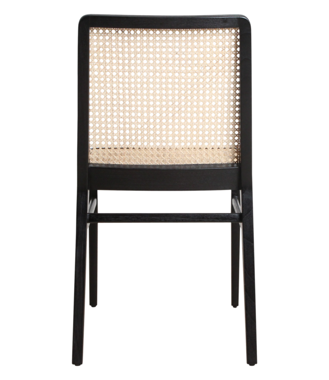 Raw Materials Amsterdam Nova Eetkamerstoel Zwart Hout Rotan