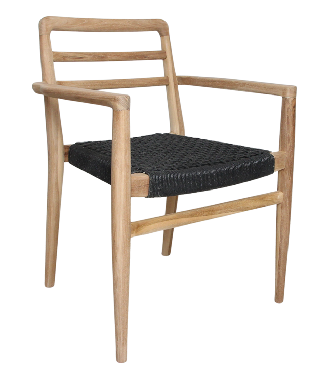 Raw Materials Amsterdam Verano Tuinstoel Met Armleuning Zwart