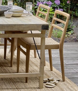 Raw Materials Amsterdam Verano Tuinstoel Naturel Hout Touw