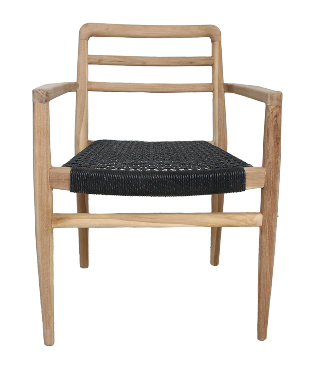 Raw Materials Amsterdam Verano Tuinstoel Met Armleuning Zwart