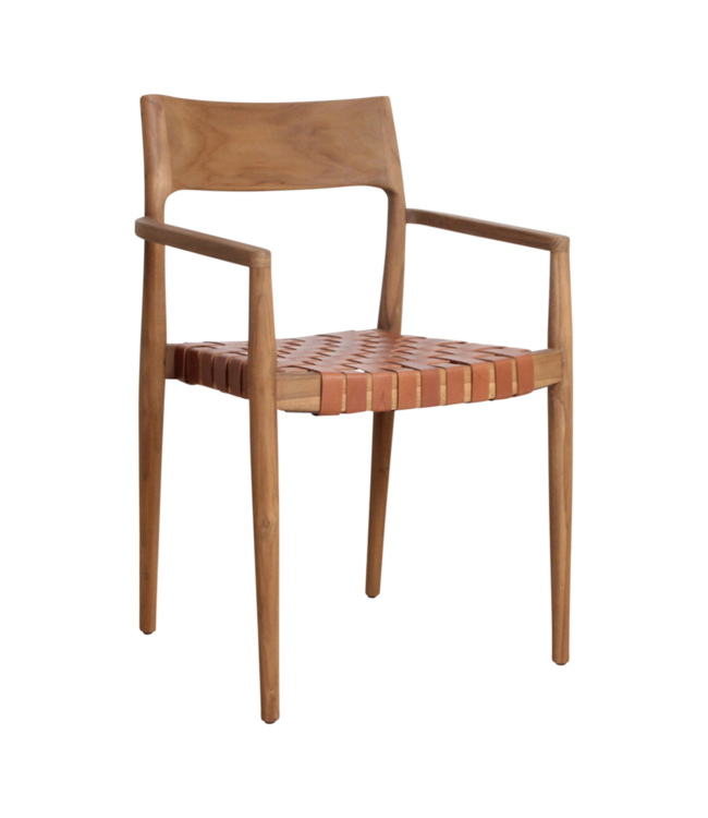 Raw Materials Amsterdam Freya Eetkamerstoel Met Armleuning Bruin