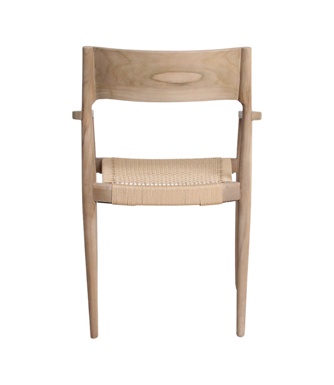 Raw Materials Amsterdam a Tuinstoel Met Armleuning Naturel - Licht Teakhout