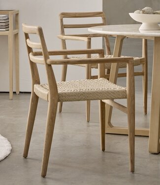 Raw Materials Amsterdam Verano Tuinstoel Met Armleuning Teakhout/Touw