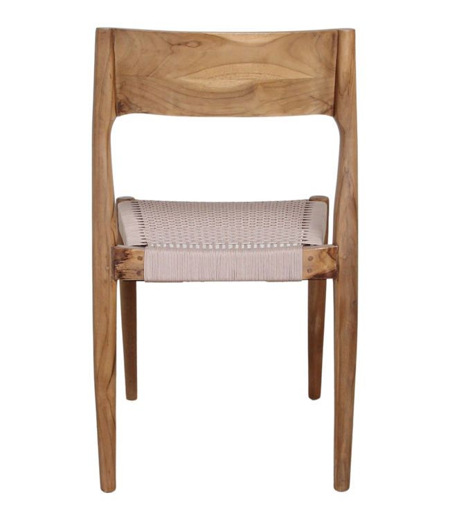 Raw Materials Amsterdam Freya Tuinstoel Naturel - Donker Teakhout