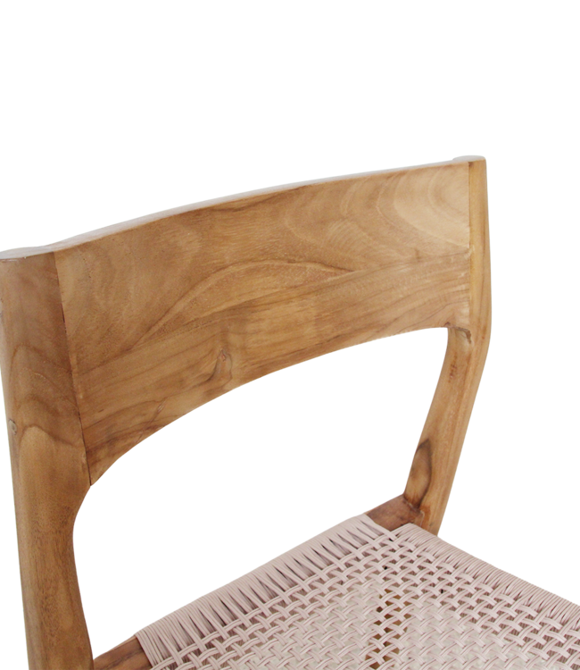 Raw Materials Amsterdam Freya Tuinstoel Naturel - Donker Teakhout