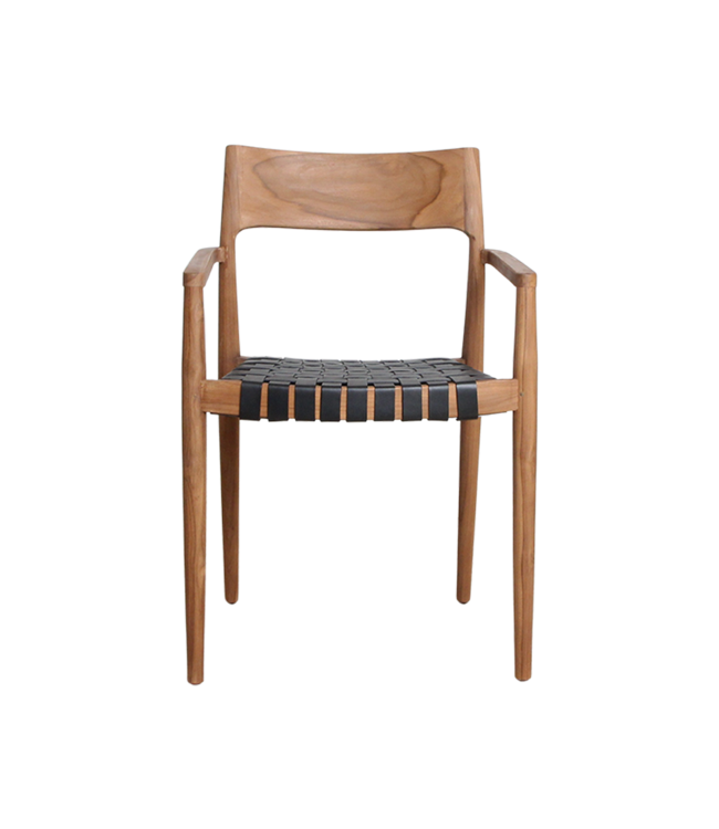 Raw Materials Amsterdam Freya Eetkamerstoel Met Armleuning Zwart