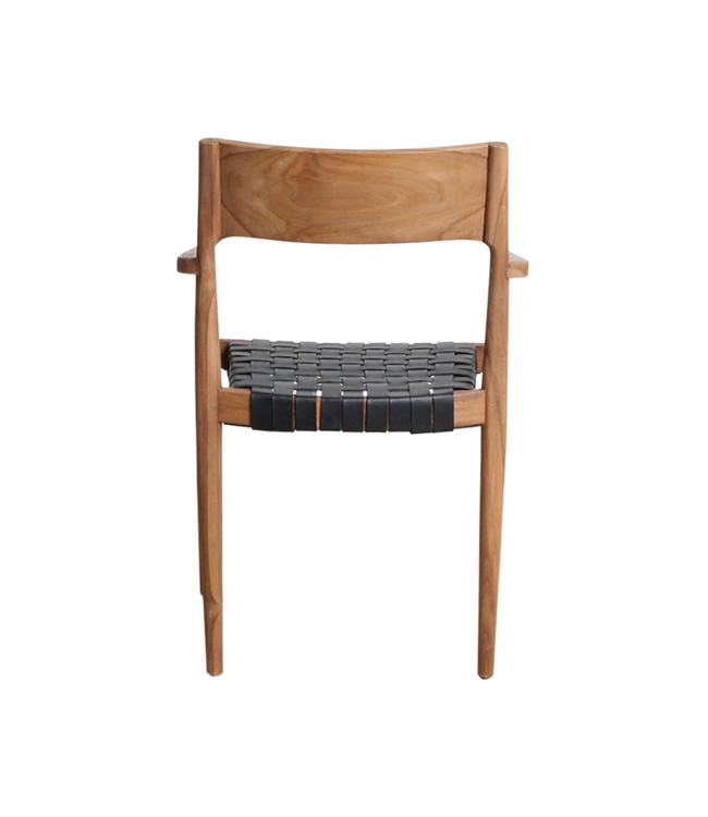 Raw Materials Amsterdam Freya Eetkamerstoel Met Armleuning Zwart