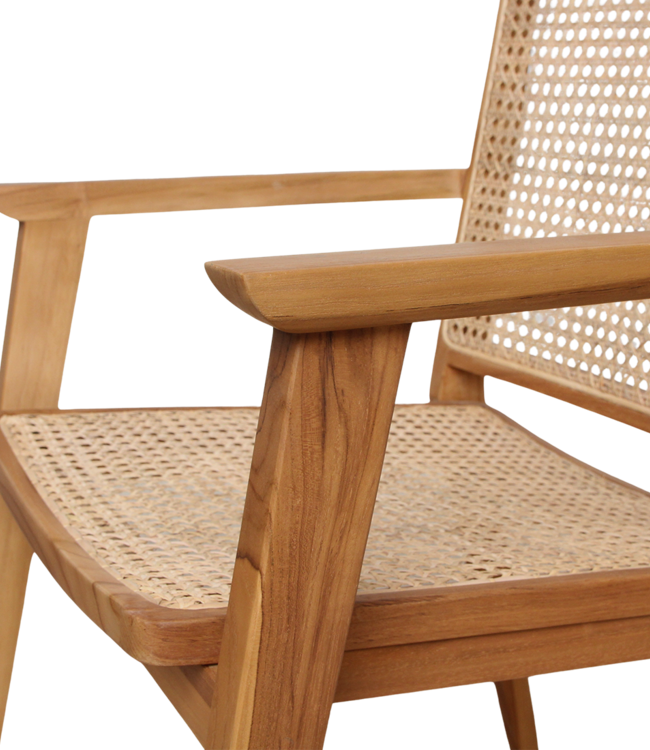 Raw Materials Amsterdam Nova Eetkamerstoel Met Armleuning Hout/Rotan