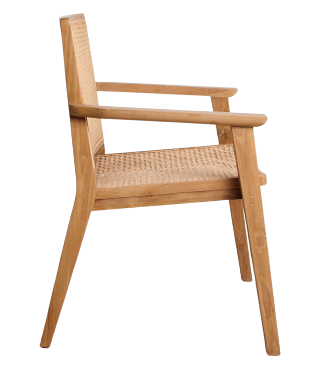 Raw Materials Amsterdam Nova Eetkamerstoel Met Armleuning Hout/Rotan