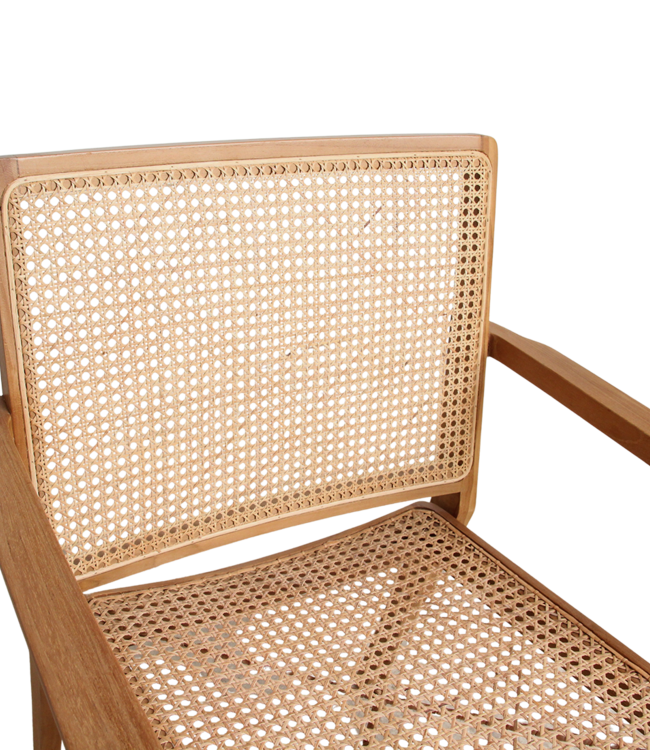 Raw Materials Amsterdam Nova Eetkamerstoel Met Armleuning Hout/Rotan