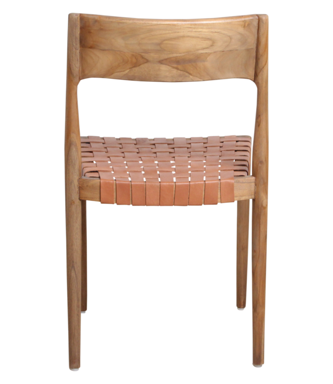 Raw Materials Amsterdam Freya Eetkamerstoel Naturel Hout Leer