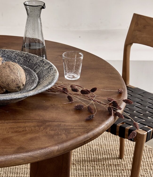 Raw Materials Amsterdam Freya Eetkamerstoel Zwart Leer Hout