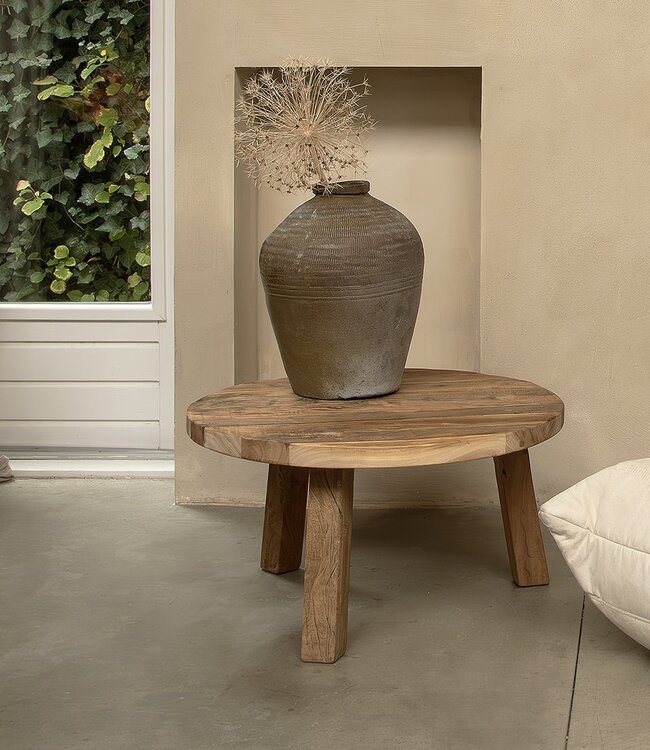 Raw Materials Amsterdam Farmwood Hergebruikt Salontafel Rond 70 x 38 Cm