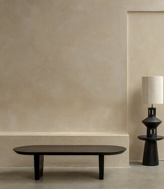 Raw Materials Amsterdam Bullnose Salontafel Zwart 140 x 60 x 35 Cm