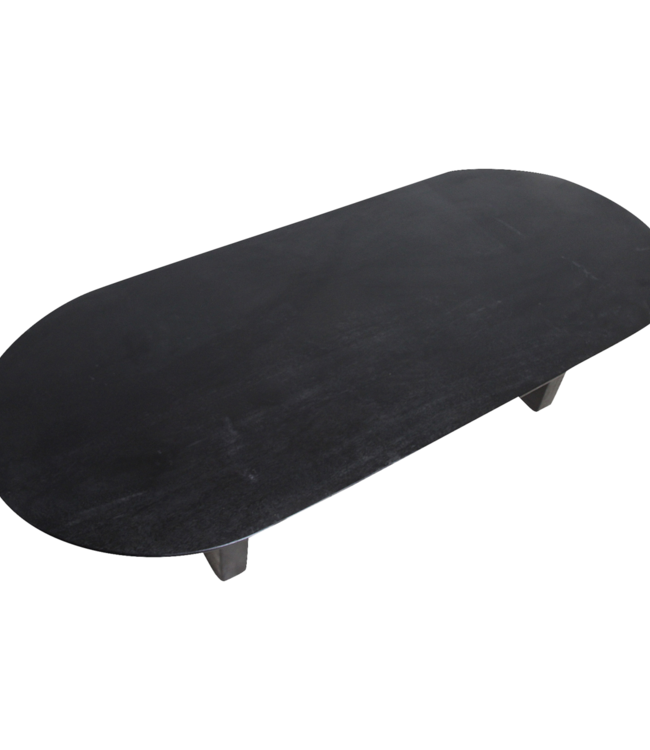 Raw Materials Amsterdam Bullnose Salontafel Zwart 140 x 60 x 35 Cm