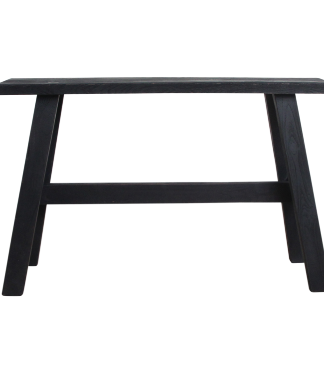 Raw Materials Amsterdam Zwart 'Bushalte' bankje Large 85 x 50 x 20 Cm