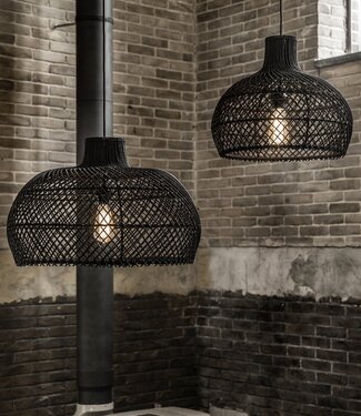 Raw Materials Amsterdam Maze hanglamp zwart small B42xH36xL42