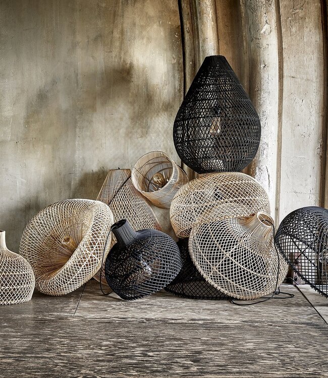 Raw Materials Amsterdam Maze hanglamp zwart small B42xH36xL42