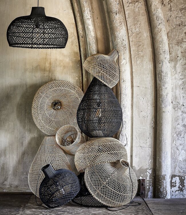 Raw Materials Amsterdam Maze hanglamp zwart small B42xH36xL42