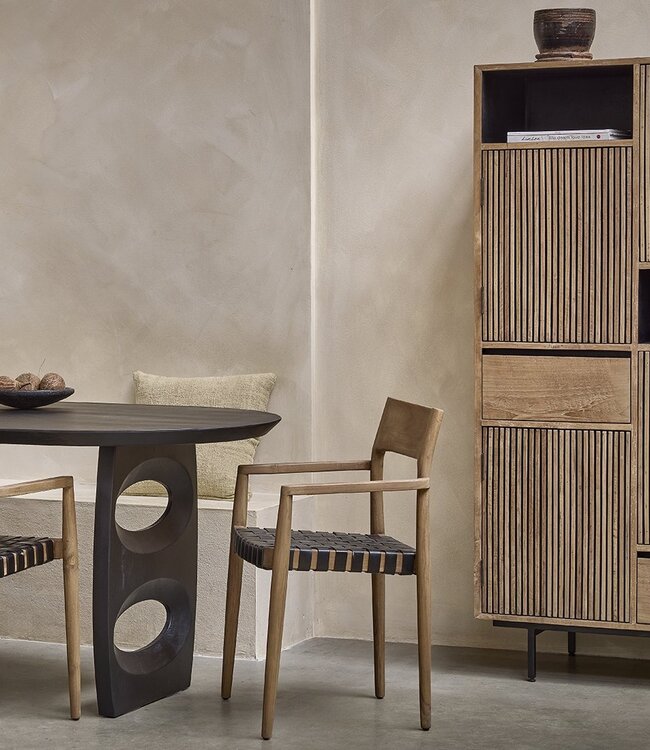 Raw Materials Amsterdam Rhythm Teakhouten Opbergkast 172 x 90 x 45 Cm