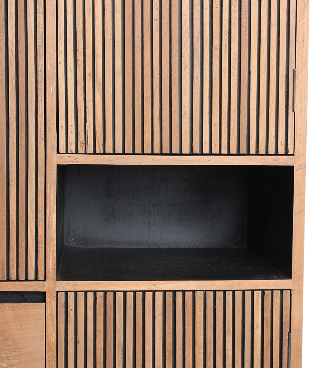 Raw Materials Amsterdam Rhythm Teakhouten Opbergkast 172 x 90 x 45 Cm