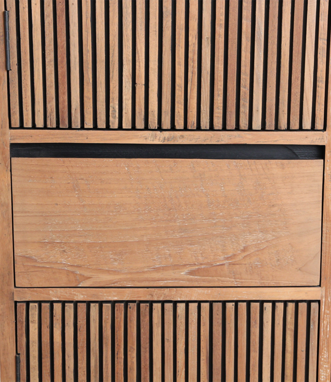 Raw Materials Amsterdam Rhythm Teakhouten Opbergkast 172 x 90 x 45 Cm