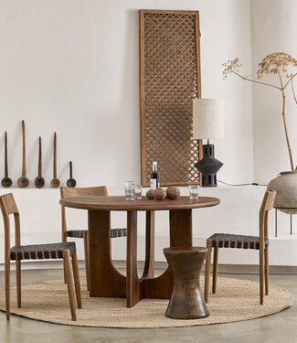 Raw Materials Amsterdam Bullnose Coliseo Eettafel Bruin 120 x 76 cm