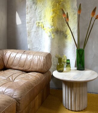 Raw Materials Amsterdam Bullnose Bijzettafel Naturel 55 x 40 cm