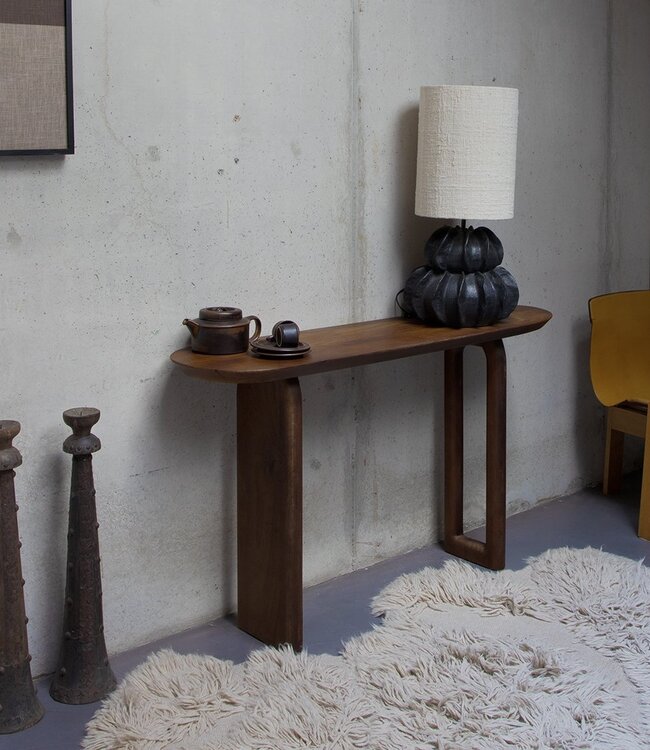 Raw Materials Amsterdam Bullnose Consoletafel Bruin 140 x 80 x 35 Cm