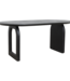 Raw Materials Amsterdam Bullnose Eettafel Zwart Mix Onderstel 180/200/240 Cm