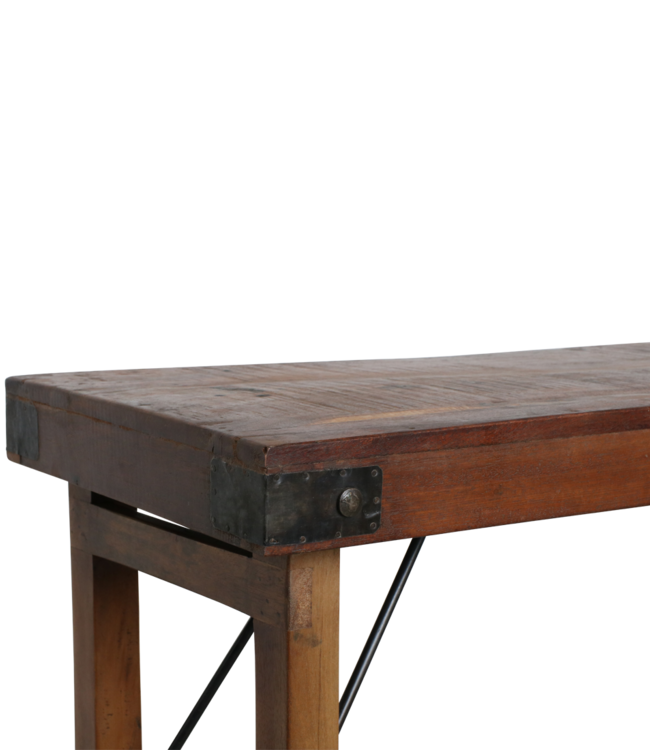 Raw Materials Amsterdam Console Tafel Opklapbaar Bruin 165 x76 x 40 Cm