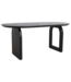Raw Materials Amsterdam Bullnose Eettafel Zwart Mix Onderstel 180/200/240 Cm