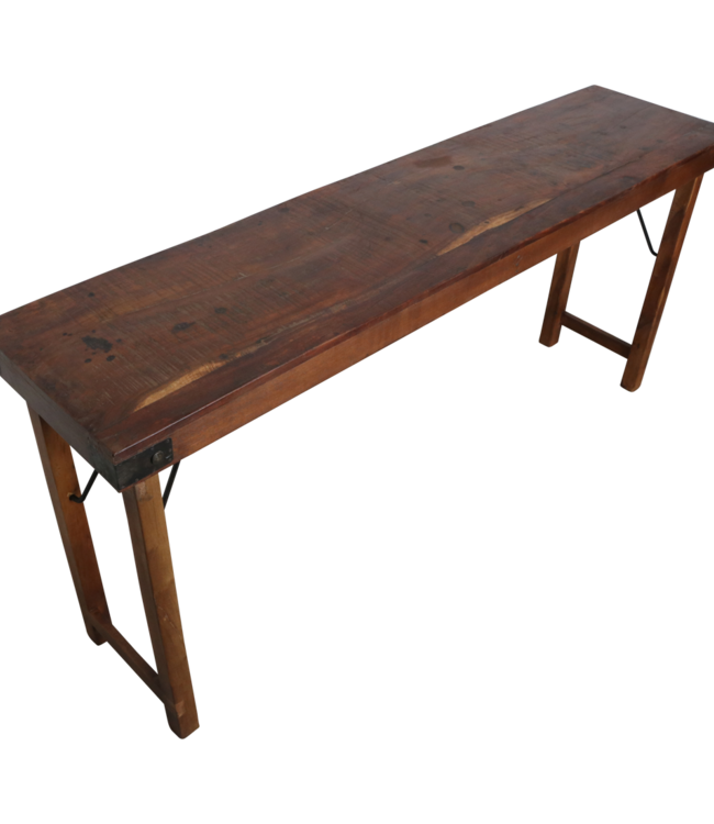 Raw Materials Amsterdam Console Tafel Opklapbaar Bruin 165 x76 x 40 Cm