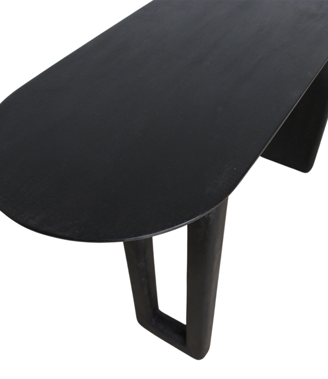 Raw Materials Amsterdam Bullnose Consoletafel Zwart 140 x 80 x 35 Cm