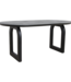 Raw Materials Amsterdam Bullnose Eettafel Zwart Open Onderstel 180/200/240 Cm